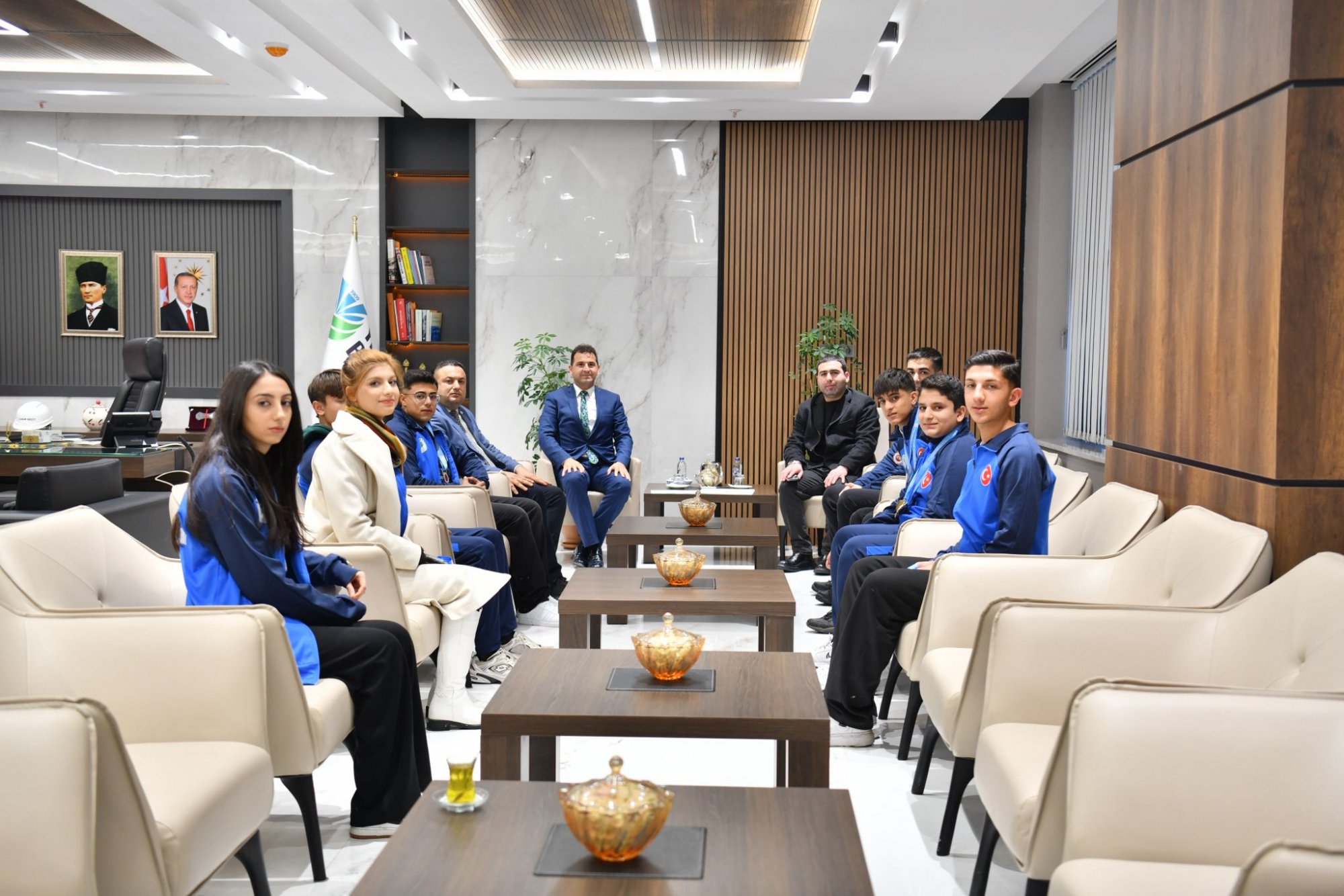 WUSHUCULARDAN YEŞİLYURT BELEDİYESİNE ZİYARET.