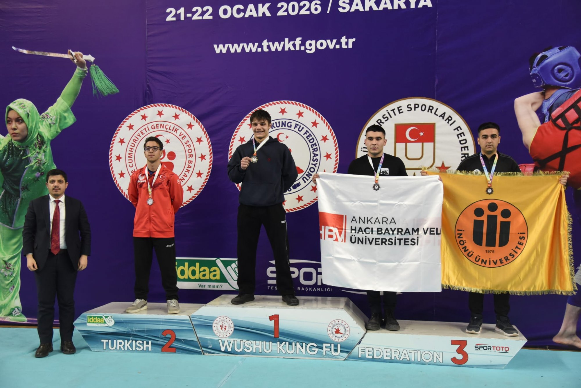 İLİMİZ SPORCULARINDAN HAMZA FIRAT ÜNİVERSİTELER ARASI WUSHU KUNG FU ŞAMPİYONASINDA ÜÇÜNCÜ OLDU